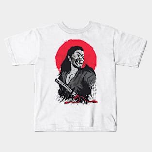 Male Japanese Warrior Kids T-Shirt